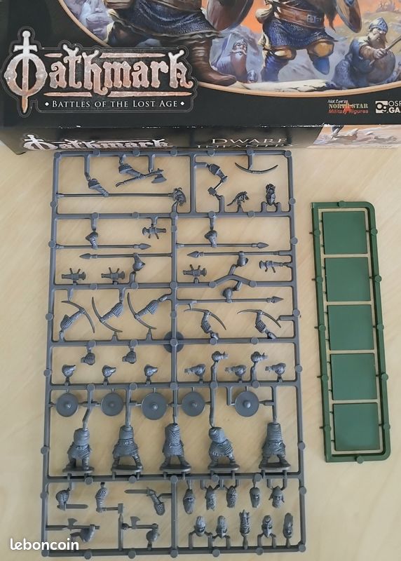JDR 28mm - 5 Nains en Armure Oathmark grappe - (image 1)