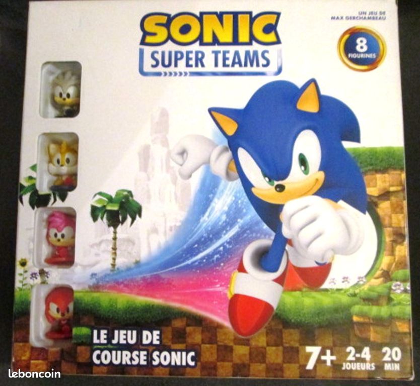 Zygomatic Sonic Super Teams – Juego De Mesa De Carreras Con Miniaturas De Sonic Y Sus Amigos, Para 2 A 4 Jugadores
