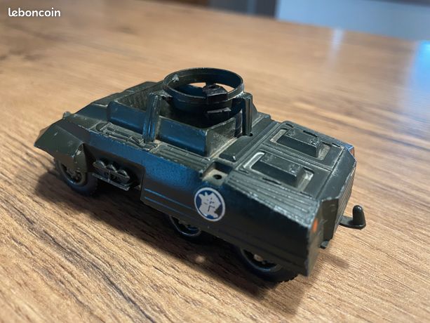 Ancienne Auto-mitrailleuse Solido M.20 – 2ème DB, Boîte D'origine 1960