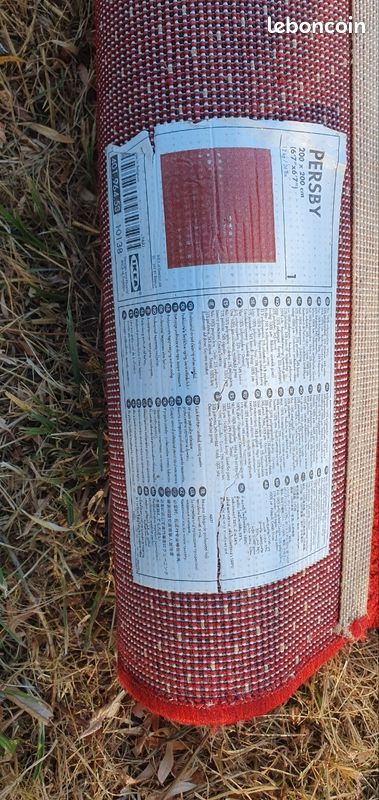 Tapis ikea rouge 200×200 (image 2)