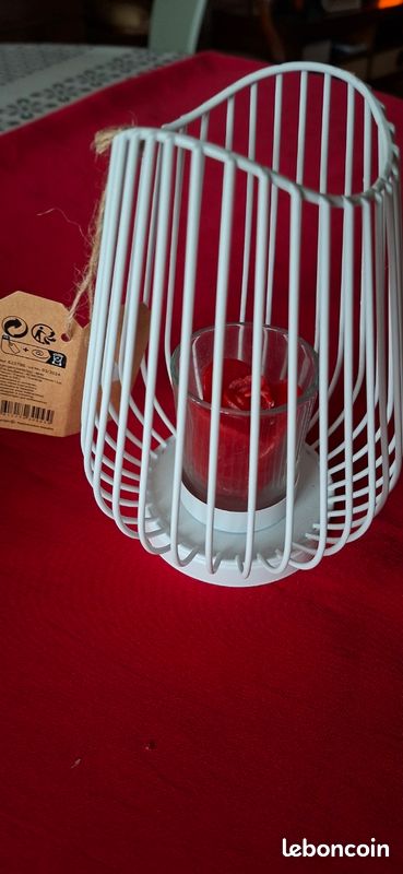 Deco - Linge Luminaire Bougeoir Photophore Bougie Senteur Lanterne A