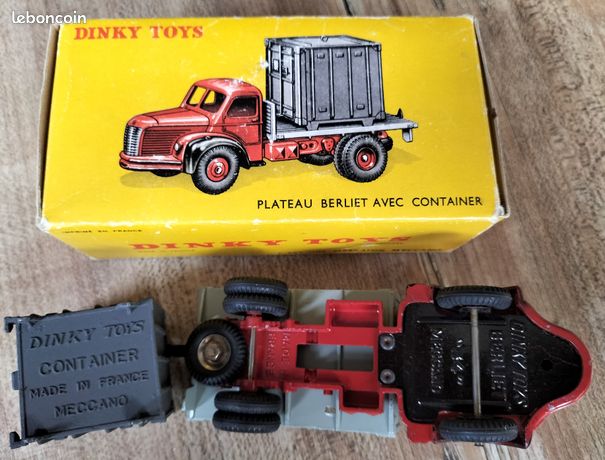 DINKY TOYS 34B BERLIET PORTE-CONTAINER NEUF EN BOITE D'ORIGINE MIB