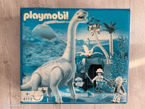 PLAYMOBIL 4172 Brachiosaurus y 4171 Tyrannosaurus de segunda mano por