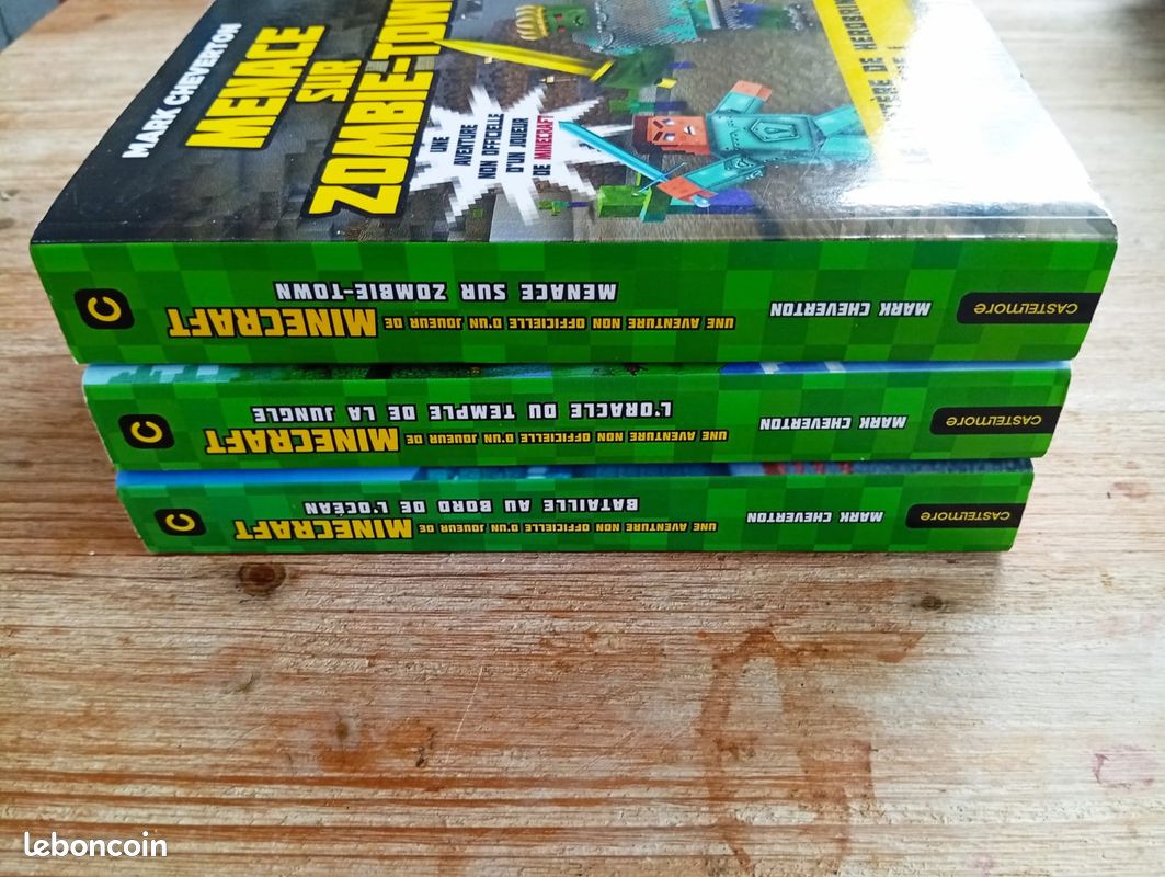 Lot des 3 tomes "Le mystère de Herobrine, une aventure non officielle d'un joueur de Minecraft", Mark Cheverton, 10 ans et + (image 8)