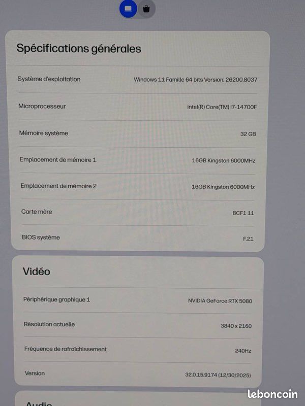 Pc gamer Hp omen Rtx 5080 (image 7)