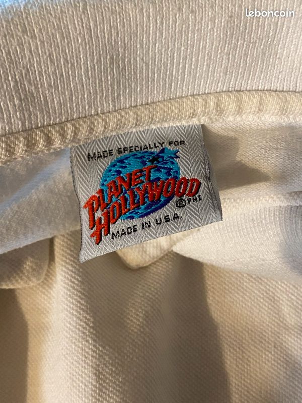 Polo blanc Planet Hollywood taille L (image 4)