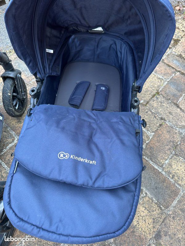 Poussette combinée 3 en 1 Kinderkraft MOOV – Bleu marine (image 6)