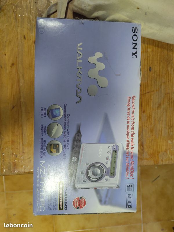 Sony Walkman MZ R700 – Gris – Avec Accessoires Et Boîte D’origine
