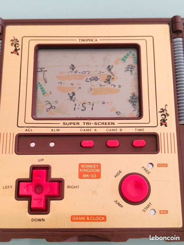 Montre-jeu électronique Vintage Monkey Kingdom MK-33 Tronica 1982 - Occasion, Hong Kong
