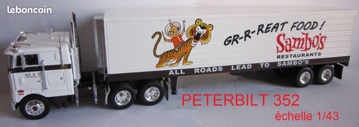 1/43 CAMIÓN TRUCK Peterbilt 352H 1979 Blanco White Decorado Ixo Tr078 EUR 28,99 - ES