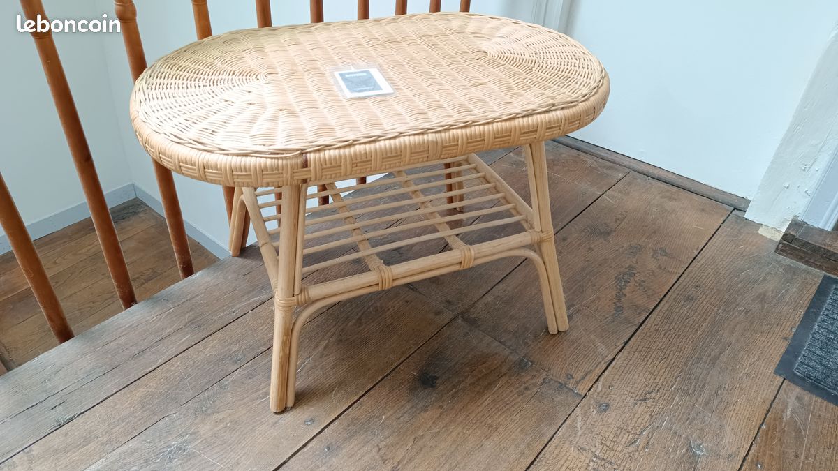 Très belle table basse en osier neuf (image 4)
