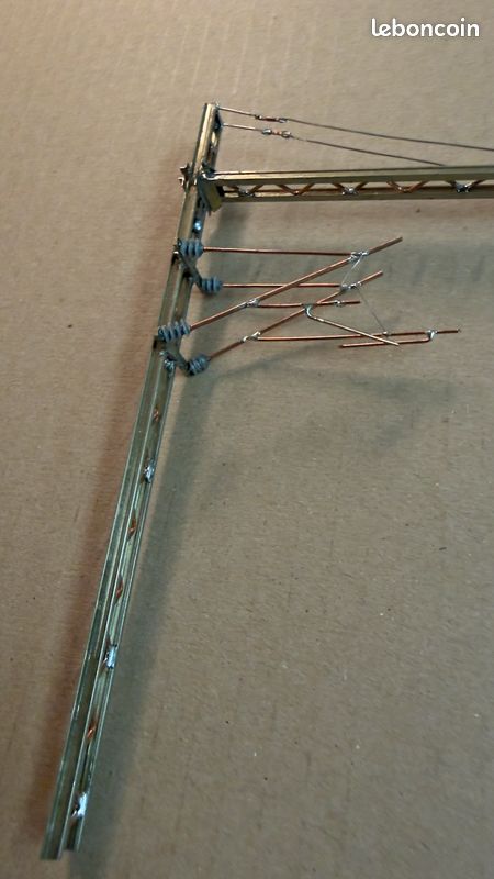 Portique Caténaire 6 Voies - Échelle HO - 44cm - Modélisme Ferroviaire (JV)