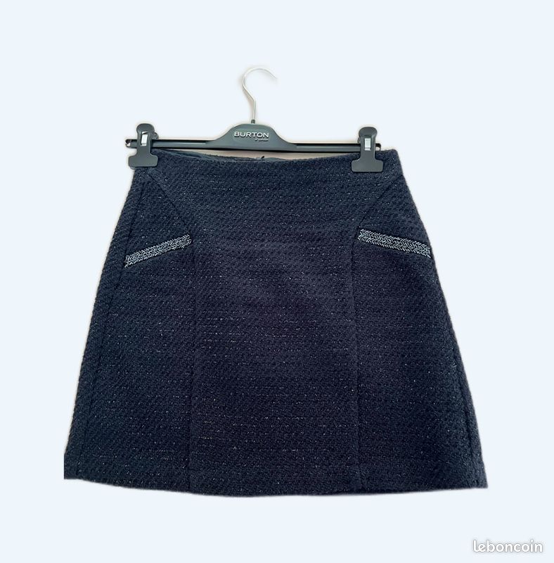 Jupe Camaëu bleue marine taille 36 (image 1)