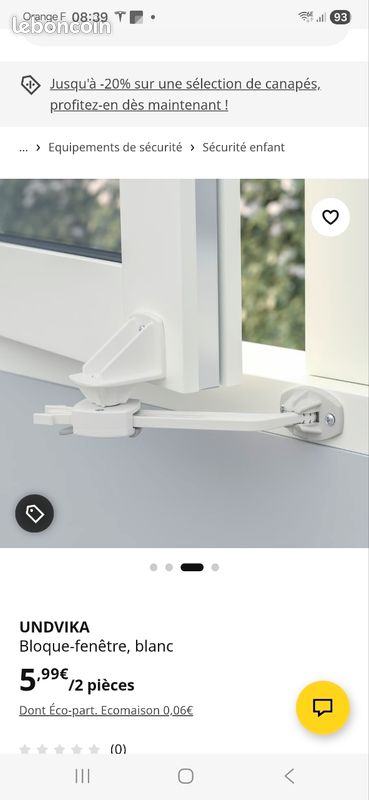 Bloque fenêtre ikea Undvika (image 1)