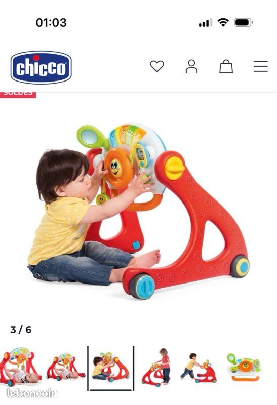 Portique multi-activités 4 en 1 Chicco et lot de 11 jouets (image 6)