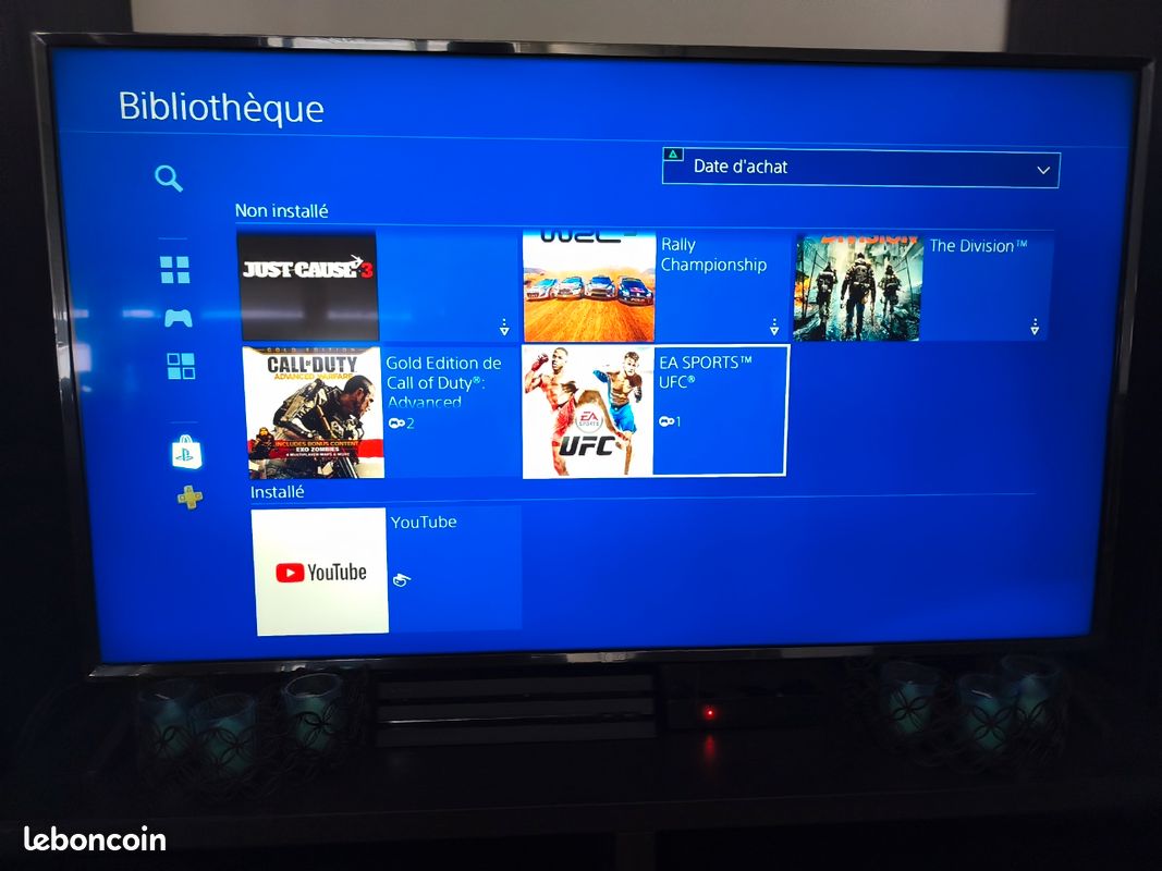 PlayStation 4 Pro 1 To, 2 manettes d'origine avec compte de 50 jeux (image 6)