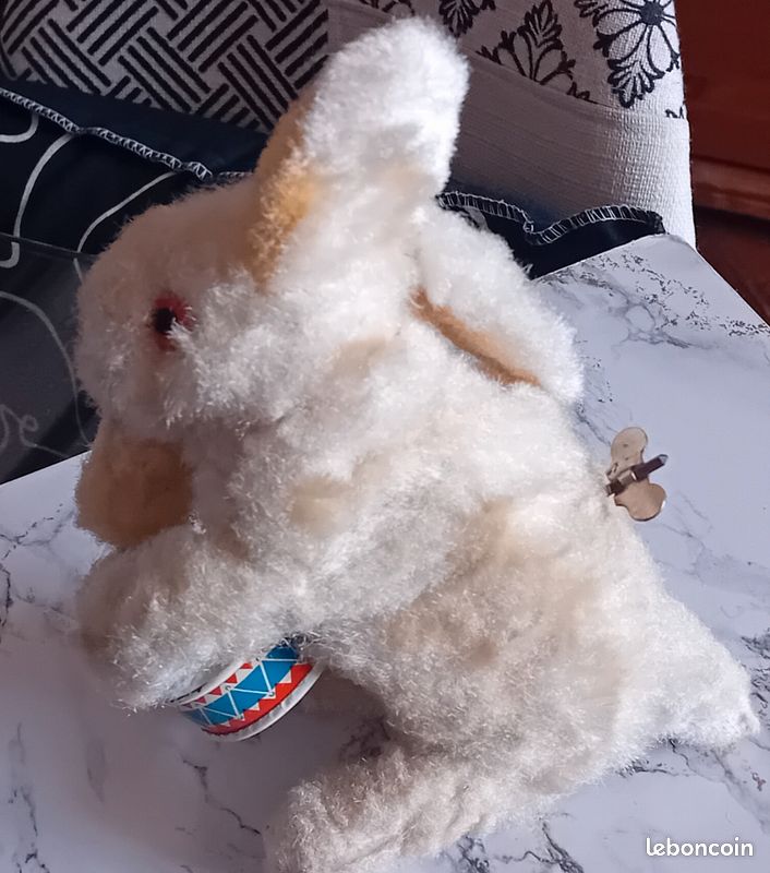 Jouet Ancien - Lapin Mécanique En Carton - Automate Vintage - Années 1900