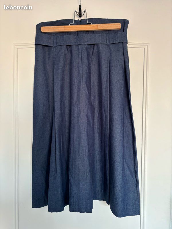 Jupe Maxi LulaRoe Taille L - Tissage Panier Bleu Et Marine - Neuf Avec étiquette