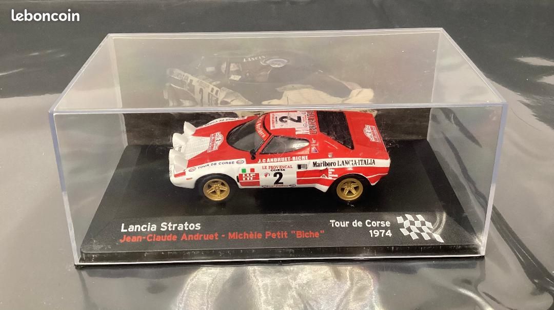 Miniature Starter Models 1/43 - Lancia Stratos Tour De Corse 1974 (SR91220) - Maquette Montée Résine