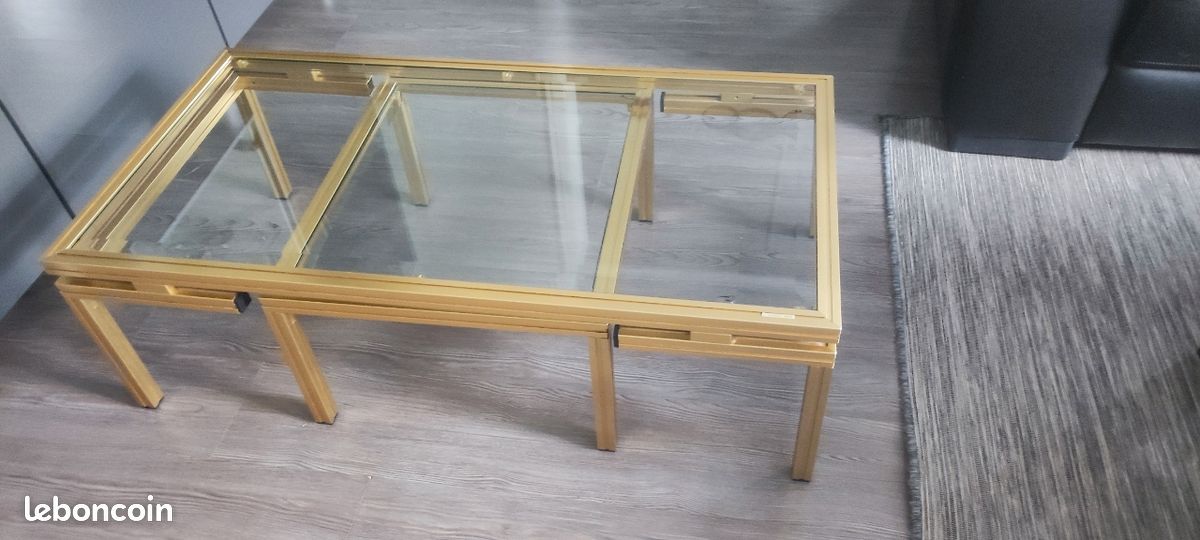 2 tables basses Pierre Vandel années 70 (image 2)
