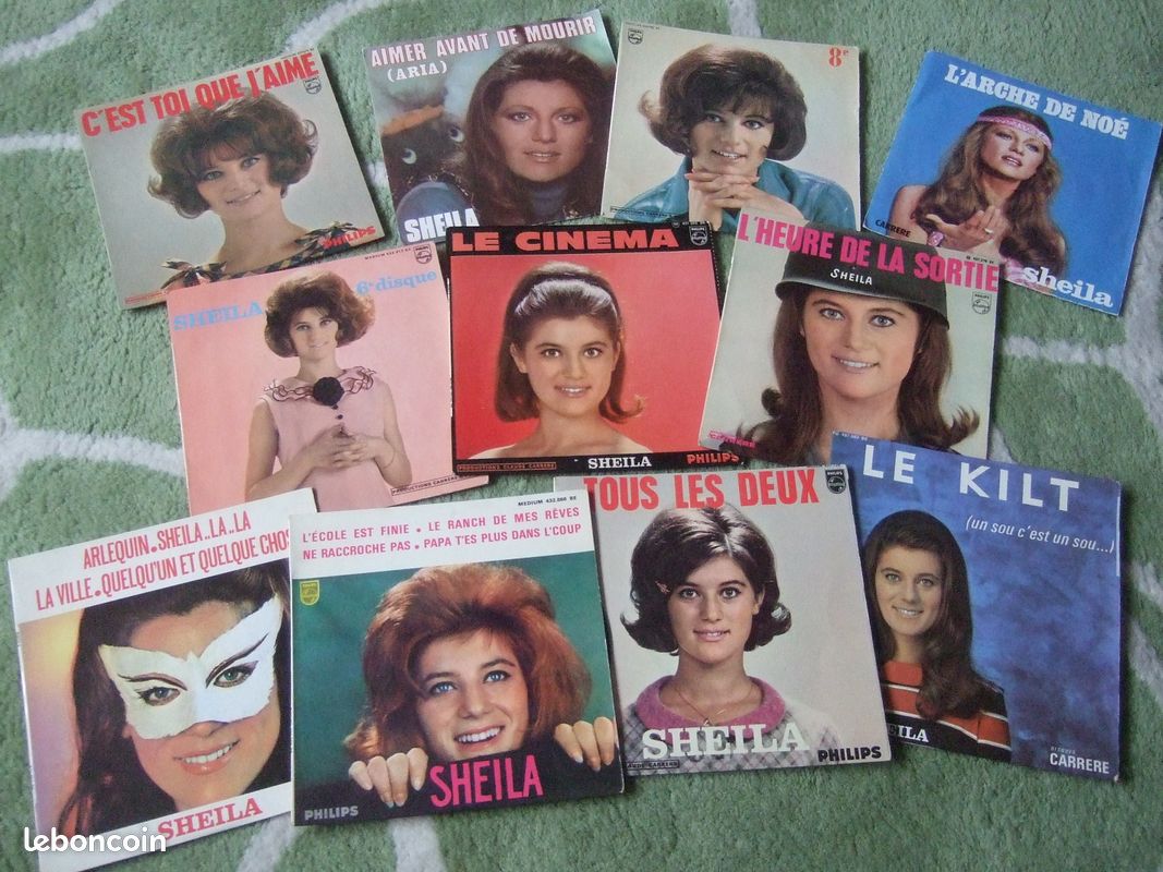 SHEILA 13 VINYLES 45 Tours soit 43 TITRES au Total PRIX par VINYLE / bobp (image 1)