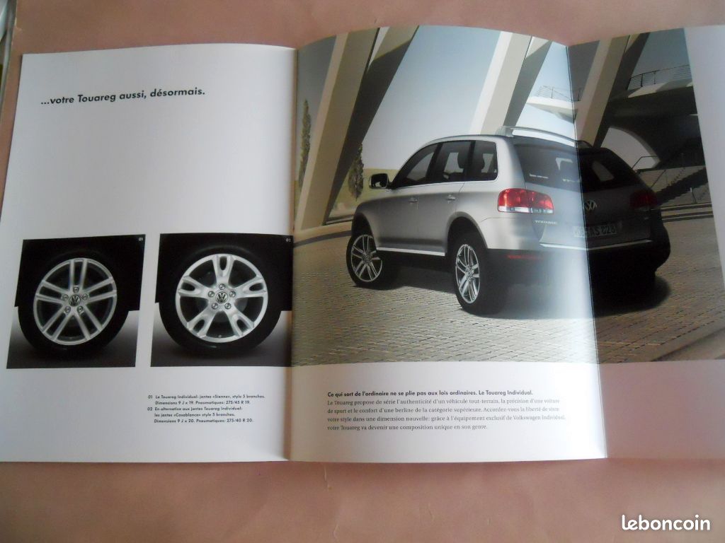 VOLKSWAGEN TOUAREG Individual catalogue édition 09/2004 (image 3)