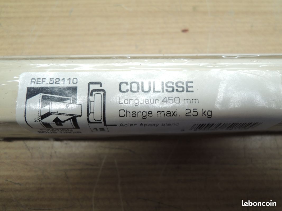 Coulisse pour tiroir 450mm (image 2)