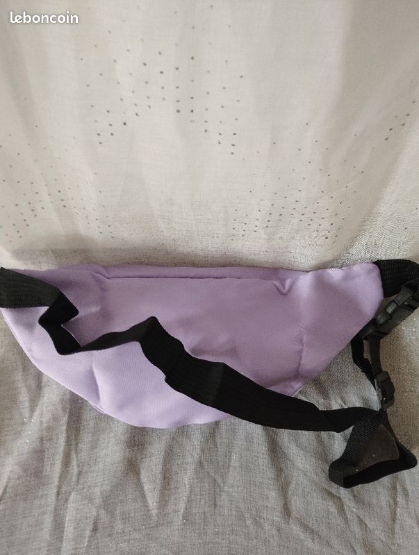 Neuf sac banane en nylon lilas femme accessoire poitrine taille épaule quotient sport (image 6)