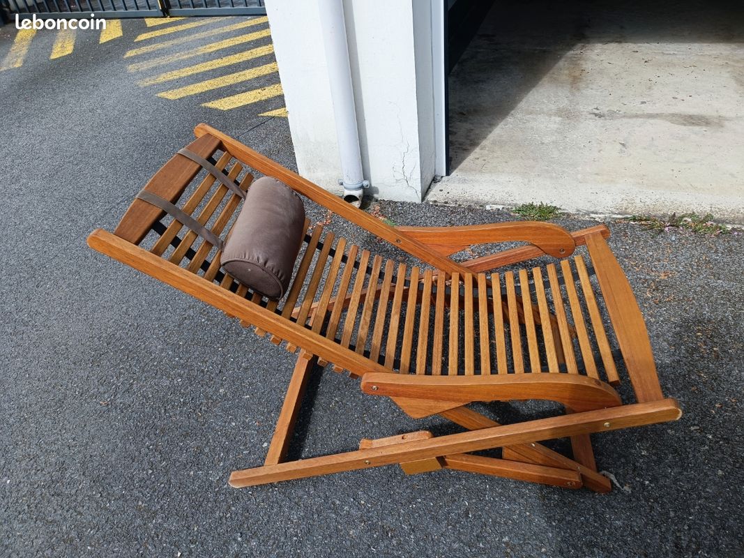 Chaise longue en bois (image 2)
