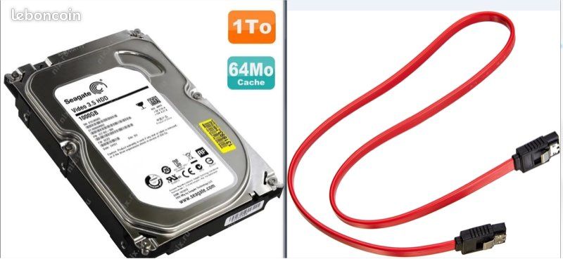 Disque Dur Interne Seagate Barracuda 1 To (ST1000DM003) - 3.5 Pouces SATA - Occasion, Fonctionnel