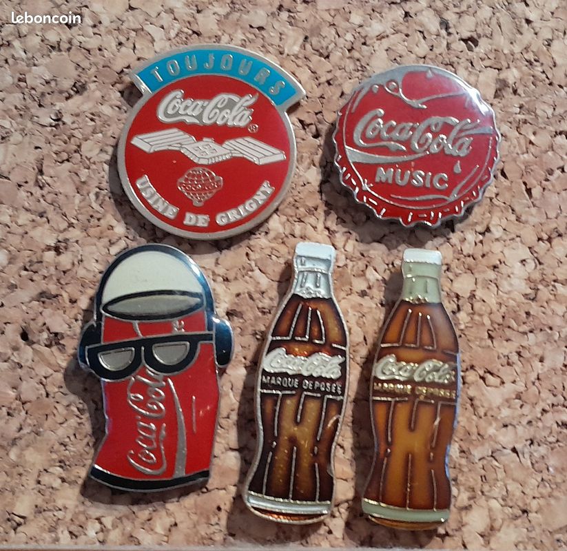 Pin's Olympique Vintage Coca-Cola - Équipe USA Gymnastique - Jeux Olympiques