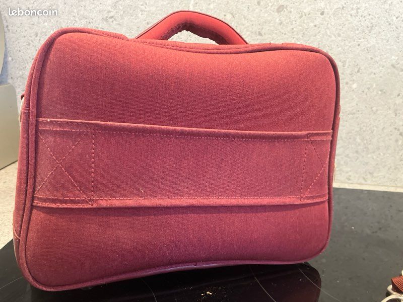 Sac Vanity neuf torrente couture bordeaux grande capacité (image 7)