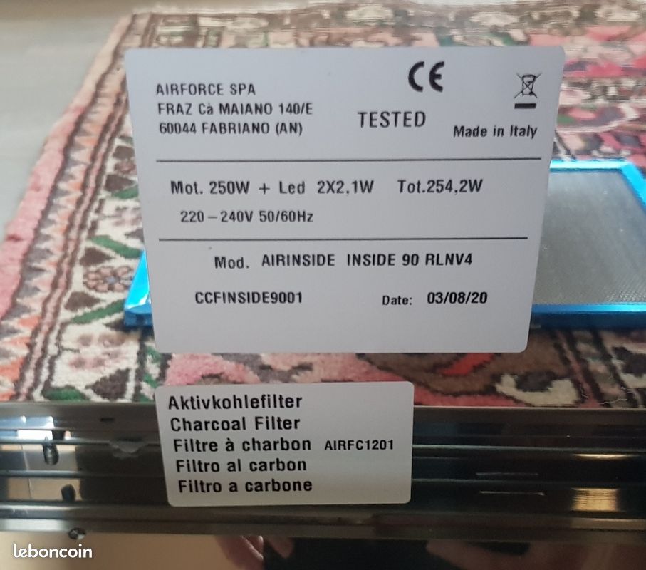 Hotte Airforce neuve (image 4)