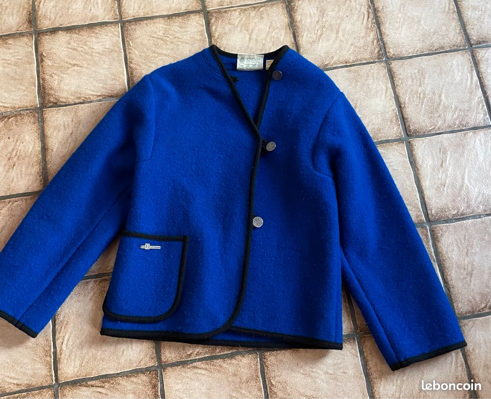 Veste Salzburger laine bleue taille 38 (image 1)