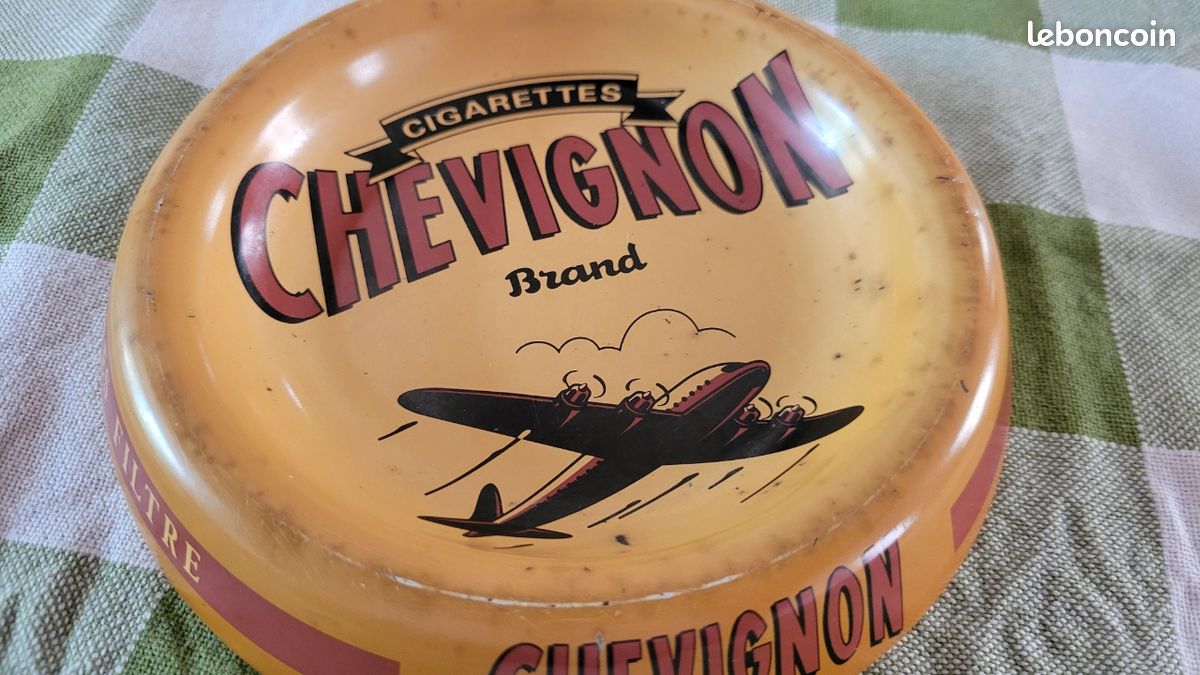 chevignon cigarettes Cardboard Advertising of / Vintage POS With Plane / Aeronautical Collection / Smoking Pub / Bistro Bar Decoration Chevignon pour homme perfume review