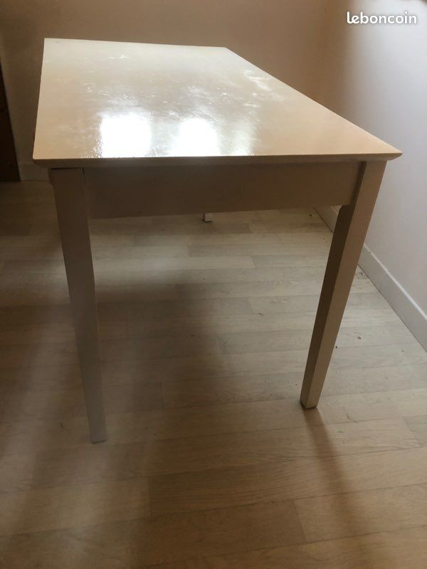 Table blanche bois (image 2)