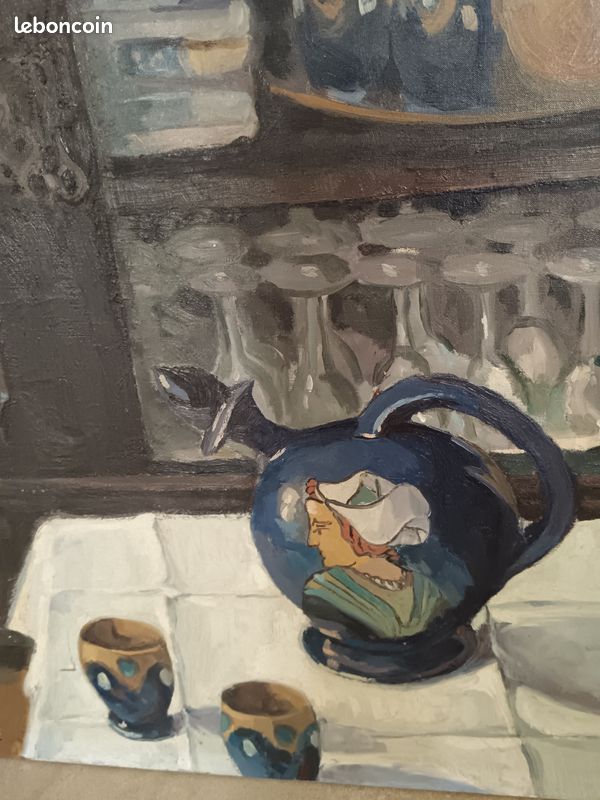Nature morte huile sur toile (image 6)