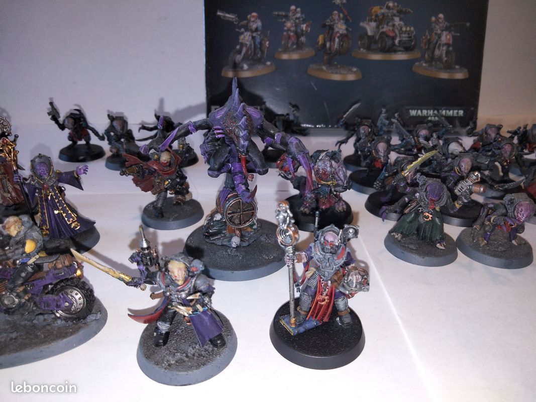 Armée Genestealer Cults Warhammer 40k - Lots De Figurines Partiellement Montées/peintes