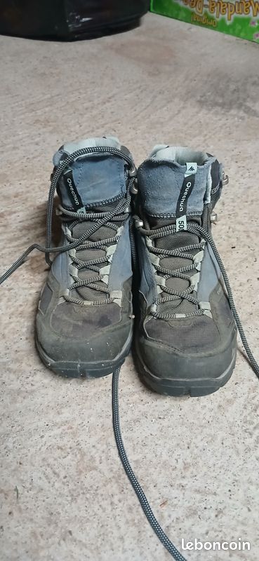 Decathlon France Chaussures imperméables de randonnée montagne - MH500 Mid Bleu (image 1)