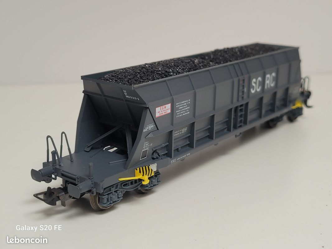 Train wagon N° 5721 Wagon trémie à bogies de SC RC Electrotren Horansport de houille (image 8)