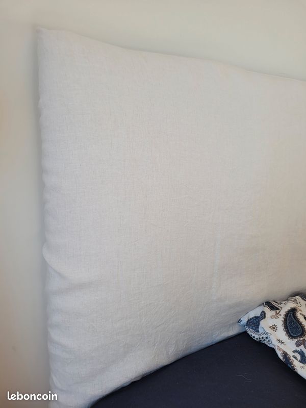 Tête de lit en bois rembourée à la Ouate et housse AMPM (image 10)