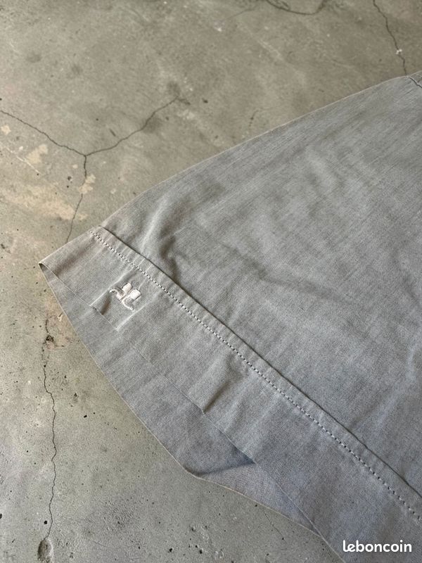 Chemise manches courtes grise Courrèges AC Taille L (image 3)