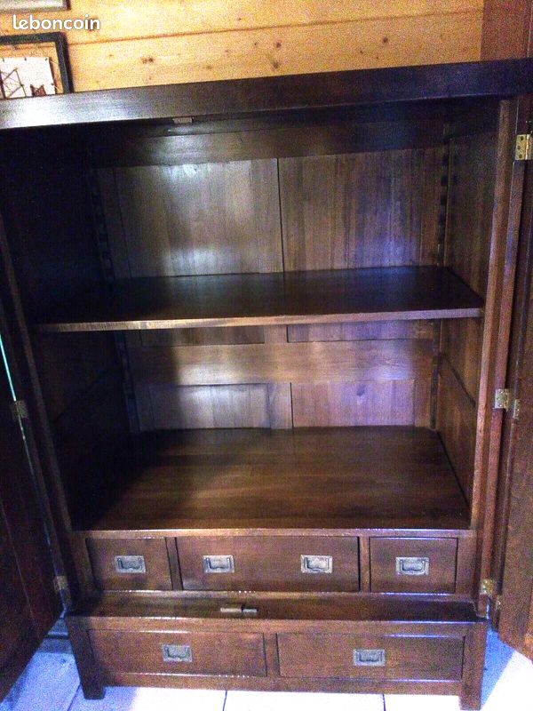 Armoire en merisier massif classique/moderne (image 3)