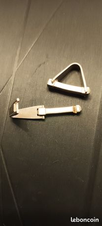 Paire De Boutons De Manchette En Argent 800 Poinçonnés - Occasion - Style Vintage - Bijou Homme élégant