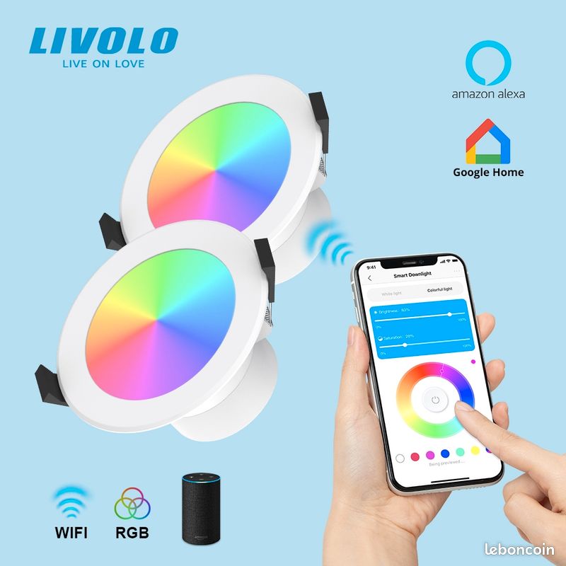 Lot 4 spots livolo smart downlight (image 6)