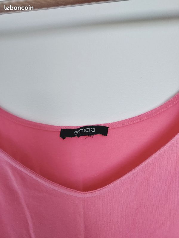 Jolie combinaison short ou combishort en coton rose 42 (image 5)