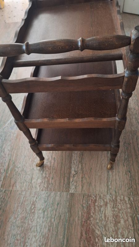 Desserte roulante en bois (image 2)