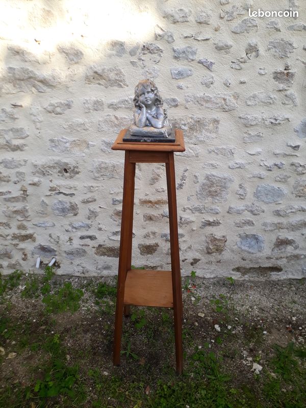 Ancienne sellette avec dessus en marbre (image 2)
