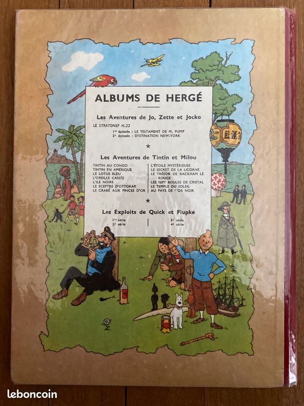 JO ZETTE ET JOCKO Le testament de monsieur Pump EO B5 1951 HERGÉ (image 2)