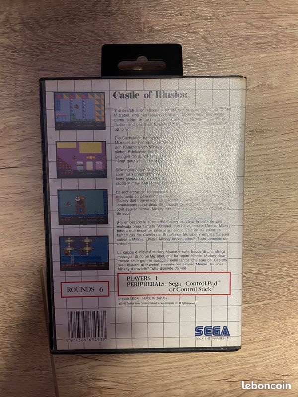 Prix de Castle of Illusion sur Sega Master System | Comparer